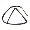 Black rubber glass run channel seal strip for nissan d21 king cab 1986-1998 shown from back side