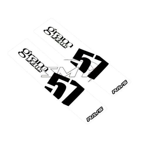 Gram Lights 57DR/57CR Spoke Sticker White - 2 PCS