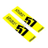 Gram Lights 57DR/57CR Spoke Sticker Luminous Yellow - 2 PCS