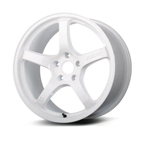 Gram Lights 57CR 18x9.5 +38 5x114.3 Ceramic White Pearl Wheel (image 2)