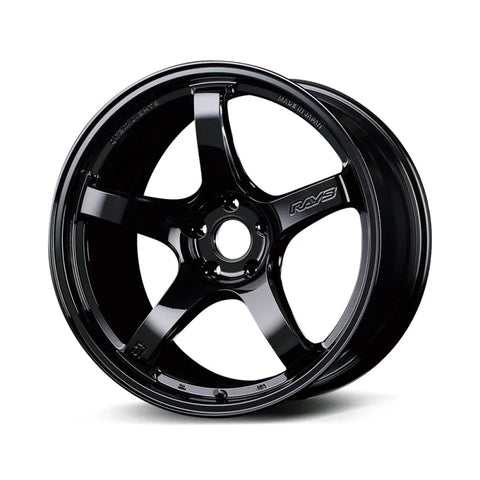 Gram Lights 57CR 18x9.5 +38 5x114.3 Gloss Black Wheel (image 2)