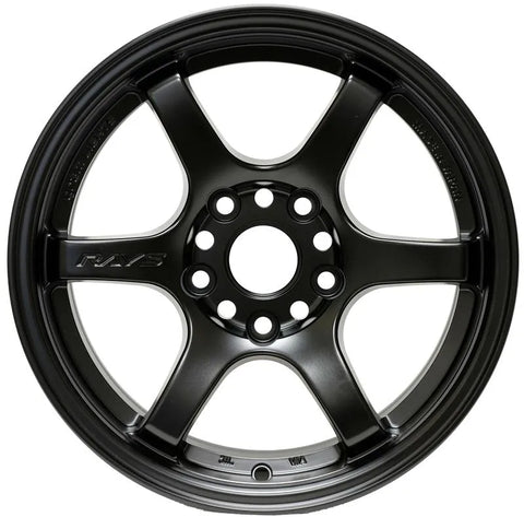 Gram Lights 57DR 15x8.0 +28 4x100 Semi Gloss Black Wheel
