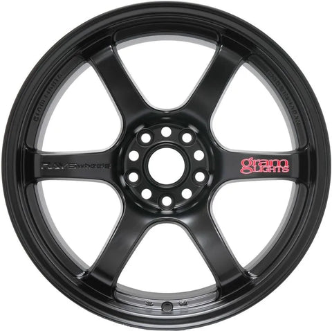 Gram Lights 57DR 17x9.0 +22 5x114.3 Semi Gloss Black Wheel