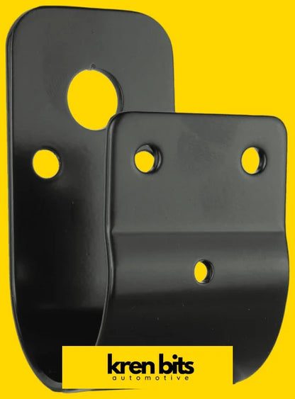 Gme 45Mm Wrap Around Bull Bar Bracket- Black Radio Accessories