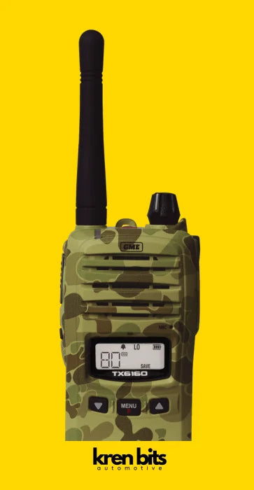 Gme 5/1 Watt Ip67 Uhf Cb Handheld Radio - Camo