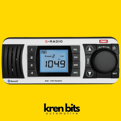 Gme Gr300Btw Bluetooth Am/Fm Marine Stereo - White Radio Accessories