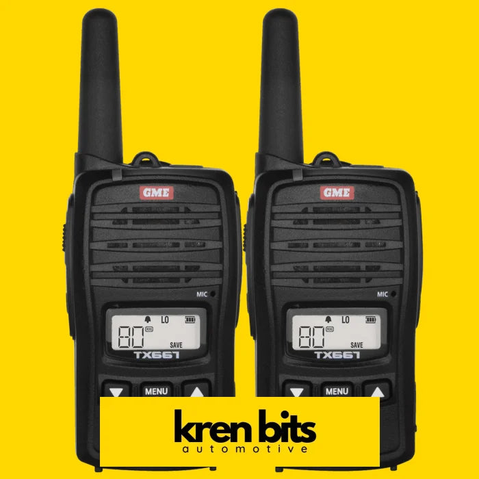 Gme Tx667Tp 1 Watt Uhf Cb Handheld Radio - Twin Pack