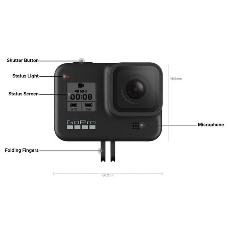 GoPro Hero8 Black 4K 12MP Waterproof Action Camera