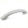 Gray plastic grab handle for mitsubishi triton strada 2012-2016 with smooth curved drawer pull design