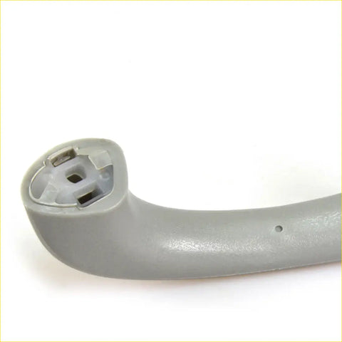 Gray plastic a-pillar grab handle for toyota hilux sr5 2004-2016 with molded grip and integrated mounting bracket back view