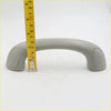 Gray plastic a-pillar grab handle for toyota hilux sr5 mk6 with rounded ends and textured grip surfaces