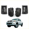 Black plastic air vent grille for Toyota Hilux KUN10 KUN25 TGN36 pickup truck 2004-2015 shown from back side
