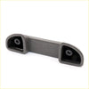 Gray metal armrest handle with rounded ends and mounting holes for mazda bravo b2000 b2200 b2600 courier ranger