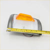 Gray corner indicator light for toyota hilux 1988-1997 with orange and clear lens and gray housing