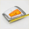 Gray corner indicator lightset for toyota hilux 4x4 1988-1997 with silver frame amber and clear lens trailer marker light
