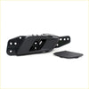 Black plastic interior door handle trim with matching cover for gray front inside door handle ford ranger t6 extended cab
