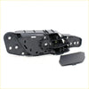 Black plastic interior door handle mechanism with separate cover for gray front inside door handle ford ranger t6