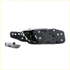 Gray front inside door handle set for mazda bt50 extended cab 2011-2020 showing black plastic mechanism with spring
