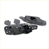 Gray front inside door handle set for mazda bt50 2011-2020 showing black plastic handle assembly with latch mechanism back side