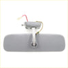 Gray plastic rearview mirror for toyota hilux ute 1972-1978 with integrated lighting and visible wiring shown from back