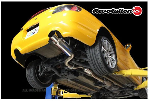 GReddy 63.5mm Revolution RS Single Exit Cat-Back Exhaust (S2000 AP1 00-09) — fits Honda S2000