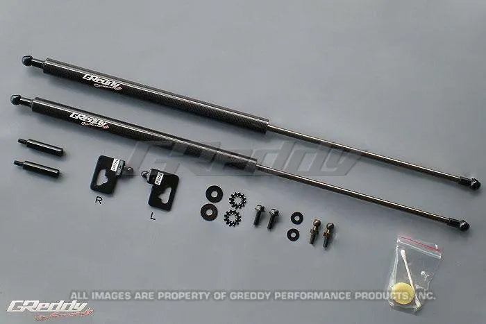 GReddy Engine Hood Lifter Kit - Designed for OEM Weight Hoods (S2000 AP1 00-09)