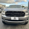 Silver ford ranger px3 grille with bold black ford lettering designed for 2019-2021 xl xlt sport models