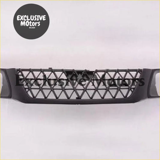 Black plastic front grille with diamond mesh design for mitsubishi triton l200 2002-2004
