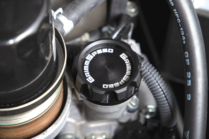 Grimmspeed Subaru Cool Touch Version 2 Delrin Black Oil Cap