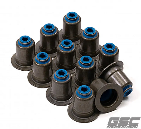 GSC Power Division GSC P-D Toyota Supra/BMW B58/N54/S55/S58 Viton Exhaust Valve Stem Seals - Set of 12 — fits Honda...