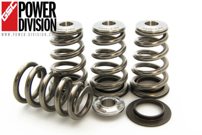 GSC Power Division GSC P-D Mitsubishi 4B11T High Pressure Single Conical Valve Spring and Ti Retainer Kit