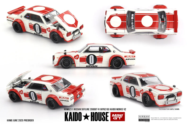 Mini GT 1:64 Nissan Skyline 2000GT-R (KPGC10) Kaido Works V2