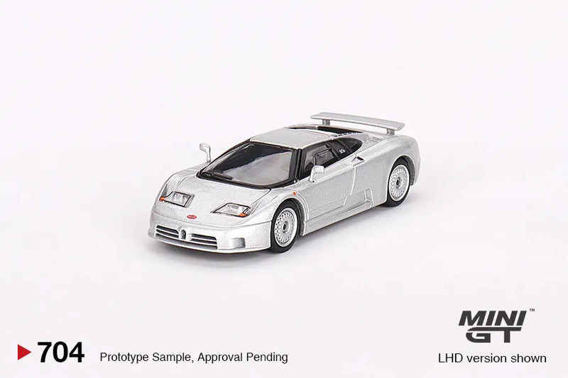 Mini GT 1:64 Bugatti EB110 GT Grigio Chiaro