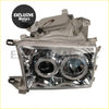 Halo led headlights for toyota hilux surf kzn185 with chrome finished dual-ring led assembly and clear lens housing