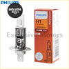 Philips h1 100w rallyvision halogen headlight bulb with clear glass and chrome metal base for bright car lighting