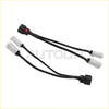 Black and white halogen to led taillight adapter harness for ford f150 with a red switch on one end