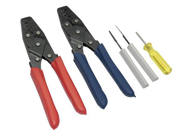Haltech Dual Crimper set - inc 3 pin removal tools