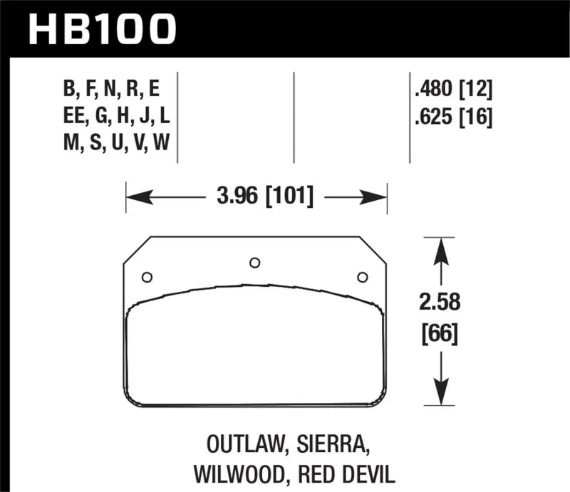 Hawk Performance HB101N.800 Hawk HP+ Street Brake Pads