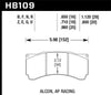 Hawk Performance Hawk AP Racing/Alcon 29mm DTC-70 Race Rear Brake Pads (image 3)