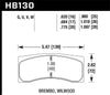 Hawk Performance Hawk Brembo X9 060 71/74 / Brembo XA4 D3 01/04 / Wilwood Integra IP Racing DTC-70 Brake Pads