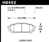 Hawk Performance Hawk 03-05 WRX D1004 Performance Ceramic Street Rear Brake Pads
