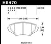 Hawk Performance Hawk 04-09 RX8 HP+ Street Front Brake Pads (D1009) — fits Mazda RX-8 (image 2)