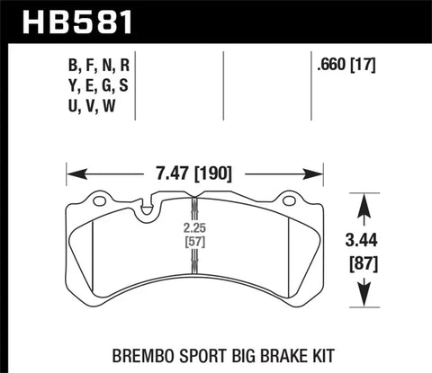 Hawk Performance Hawk 09 Nissan GT-R R35 HP+ Street Front Brake Pads