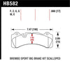 Hawk Performance Hawk Brembo Scallped DTC-60 Race Brake Pads (image 6)