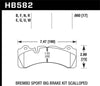 Hawk Performance Hawk Brembo Scallped DTC-60 Race Brake Pads (image 5)