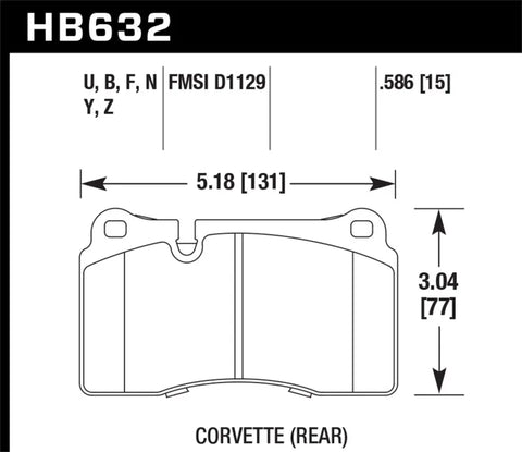 Hawk Performance Hawk 2005 Aston Martin DB9 LTS Street Front Brake Pads — fits Volkswagen Touareg