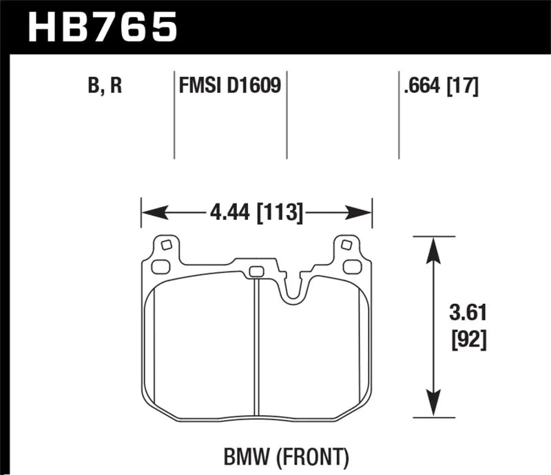 Hawk Performance Hawk 14-15 BMW 228i/Xi HPS 5.0 Front Brake Pads