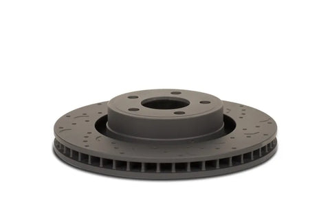 Hawk Performance Hawk Talon 2007 Mini Cooper Base w/ 280mm Front Discs Drilled and Slotted Front Brake Rotor Set