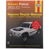 Haynes Repair Manual Suits Nissan Patrol 98-14 72761