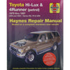 Haynes Repair Manual Suits Toyota Hi Lux 4x4 & 4x2 Petrol